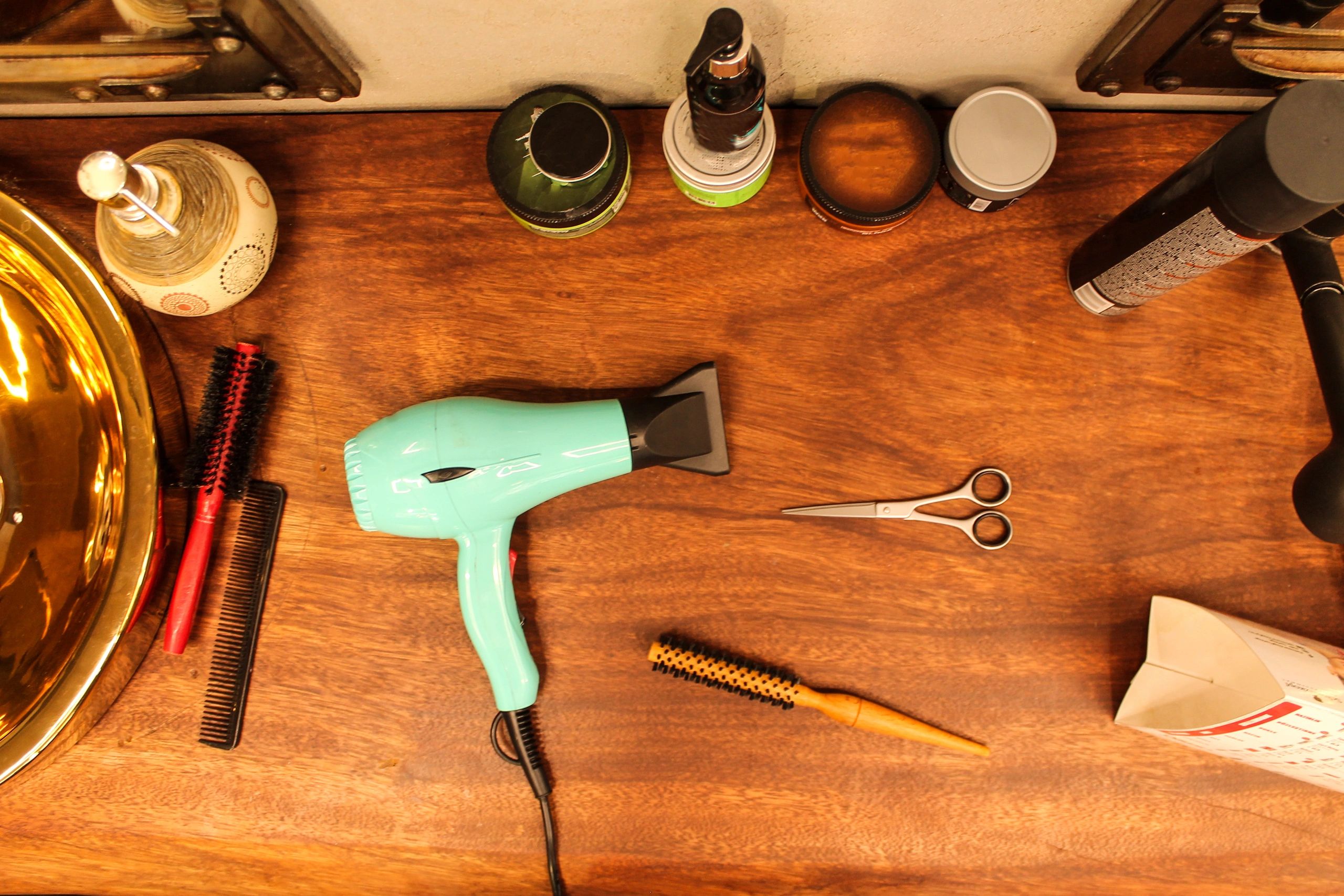 Professional barber scissors and hair cutting tools