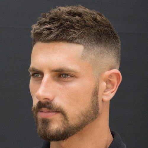 Man with textured crop haircut and beard